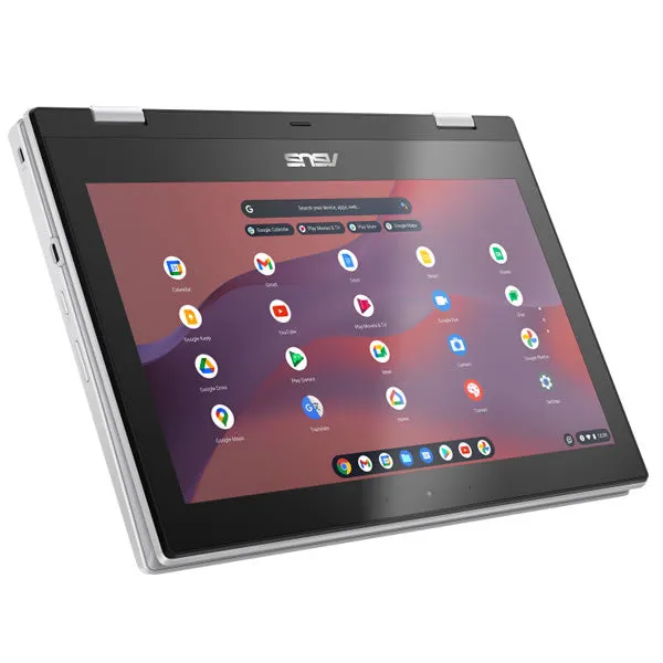 ASUS | Chromebook CX1 Flip CX1102FKA-C464S0C | 11" HD Touch | Intel Celeron | 4GB RAM | 64GB eMMC - Transparent Silver