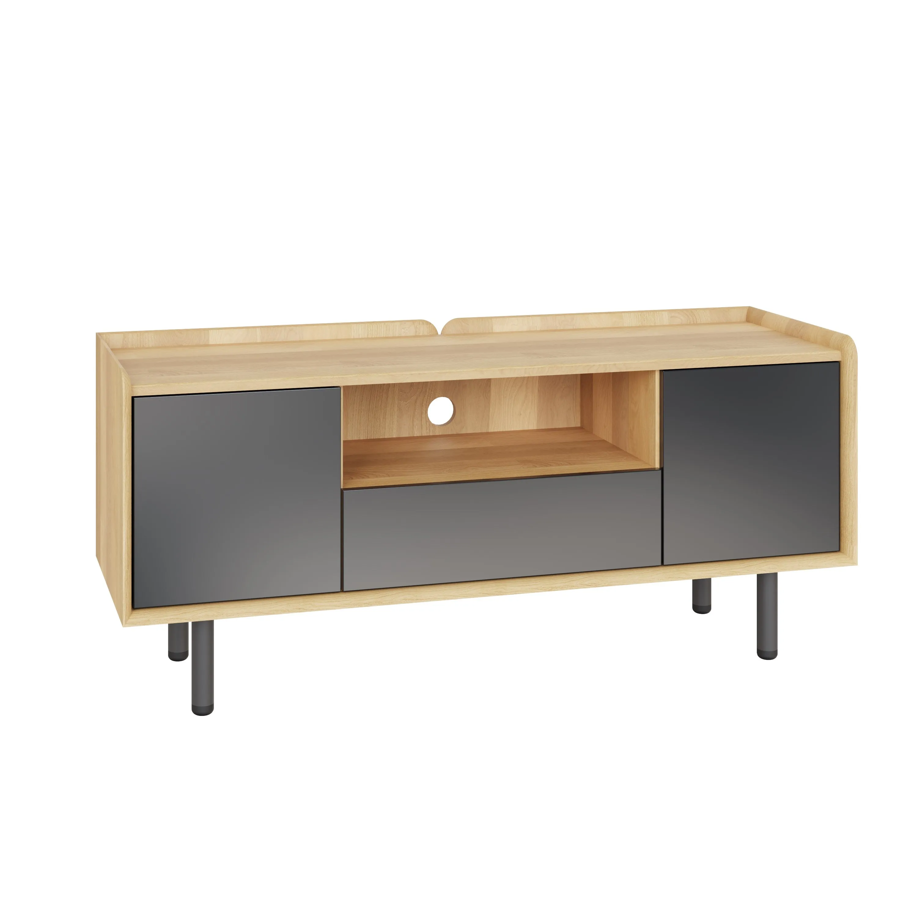 Balto Black TV Unit 140cm