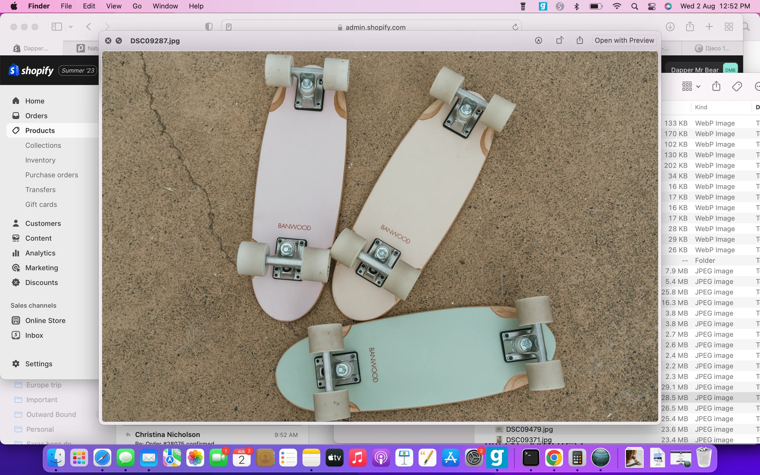 Banwood Skateboard - Pale Mint