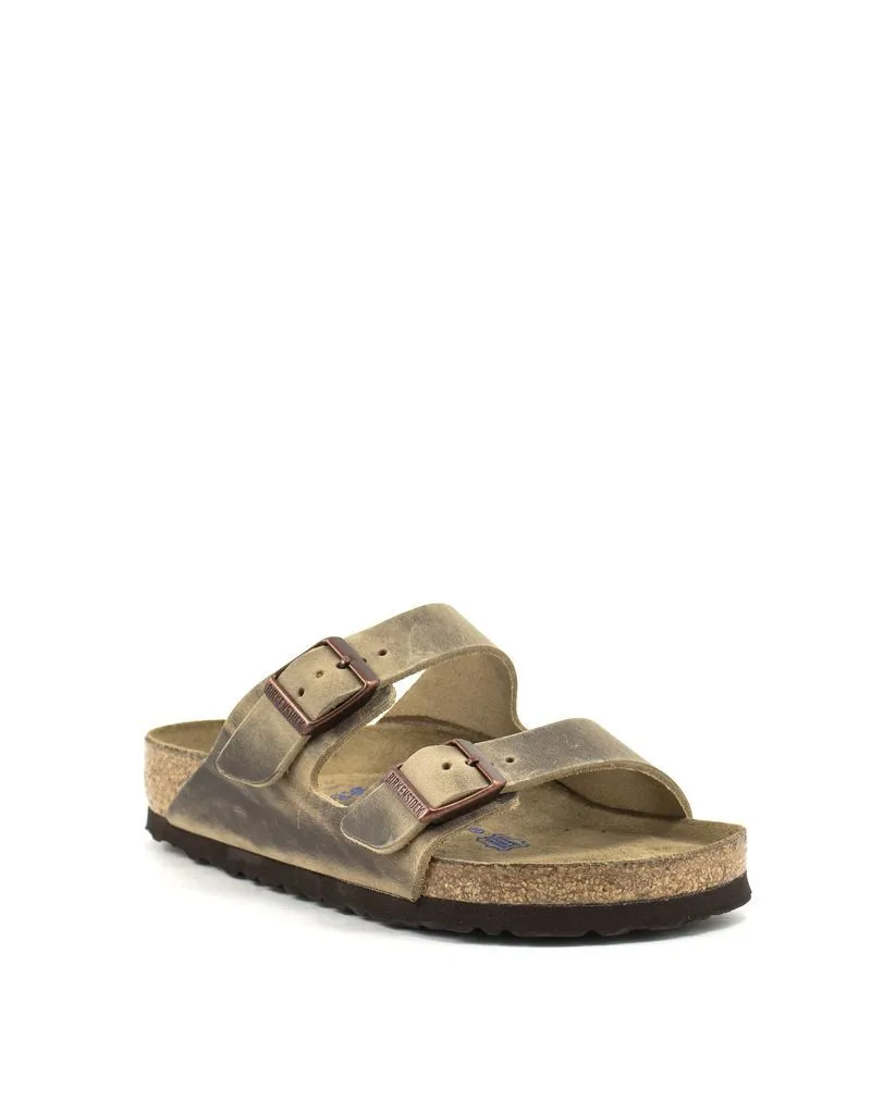 Birkenstock — Arizona Oiled Leather Soft Footbed - Tobacco Regular Width