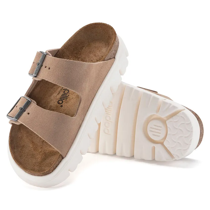 Birkenstock Women's Arizona Chunky Suede Leather (Warm Sand - Narrow Fit)