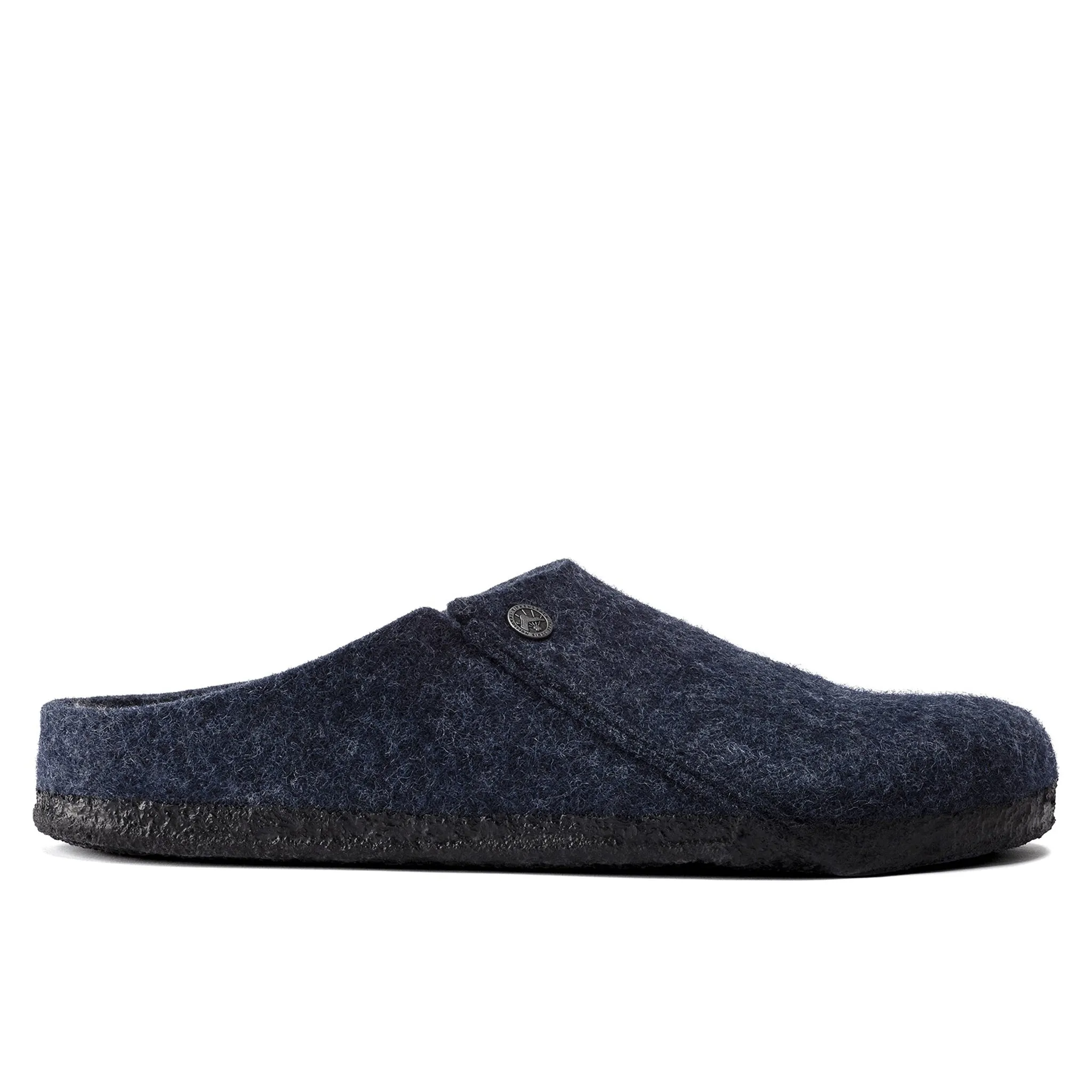 BIRKENSTOCK Zermatt Wool Felt Shearling Clogs - Dark Blue