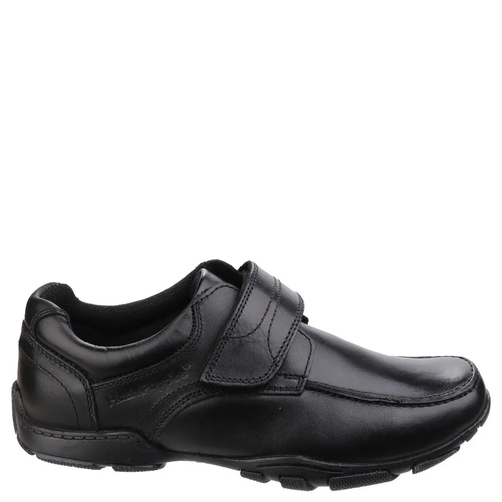 Black Freddy Single Fit Junior School Shoes