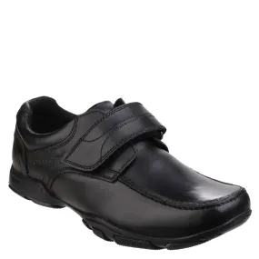 Black Freddy Single Fit Junior School Shoes