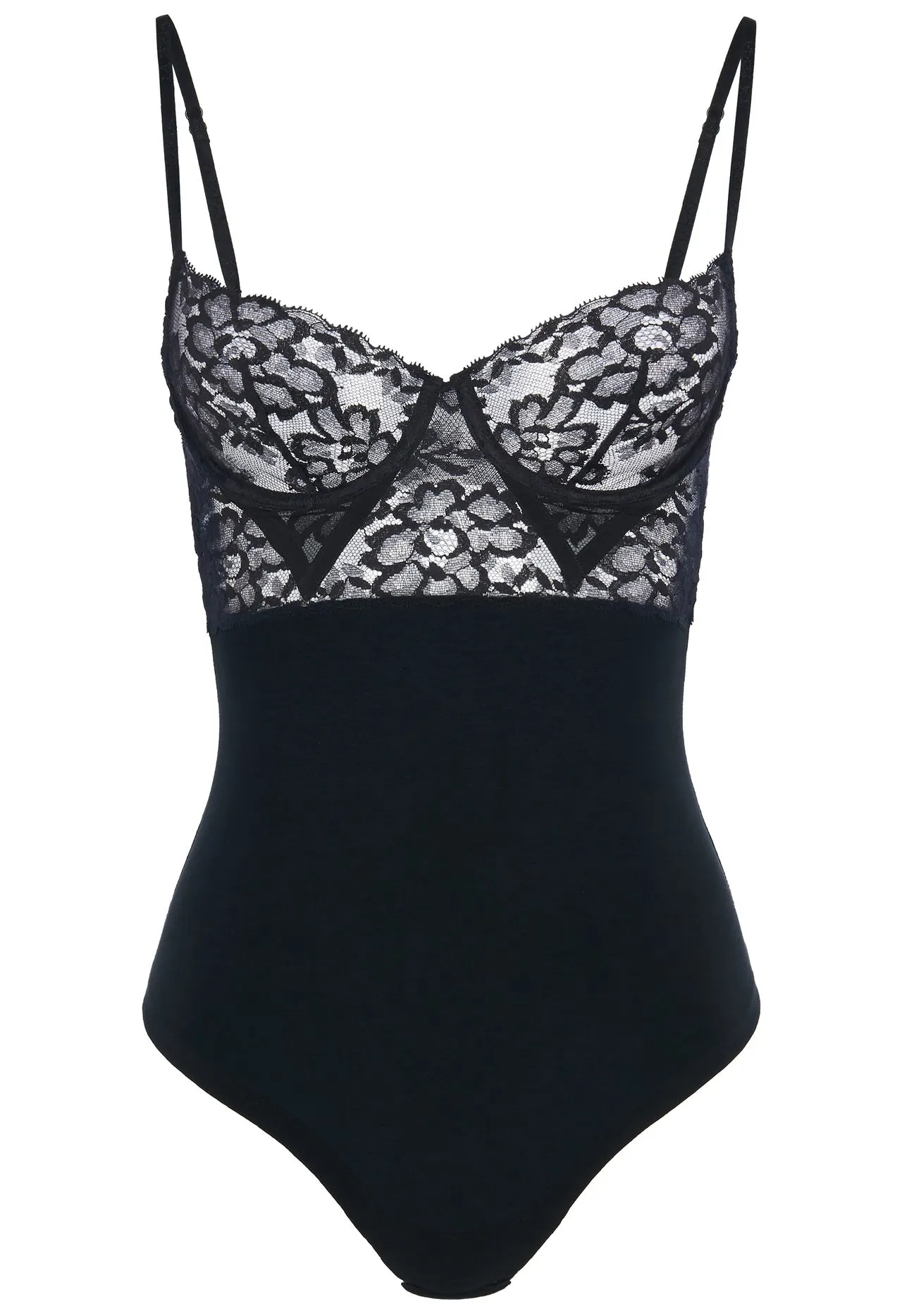 Black lace bodysuit