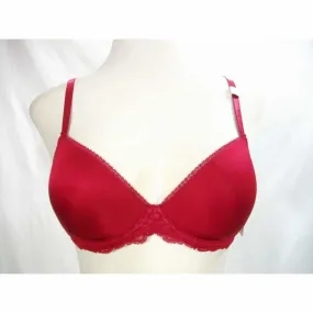 Calvin Klein QF1444 Customized Lift Push Up Underwire Bra 34C Cranberry NWT