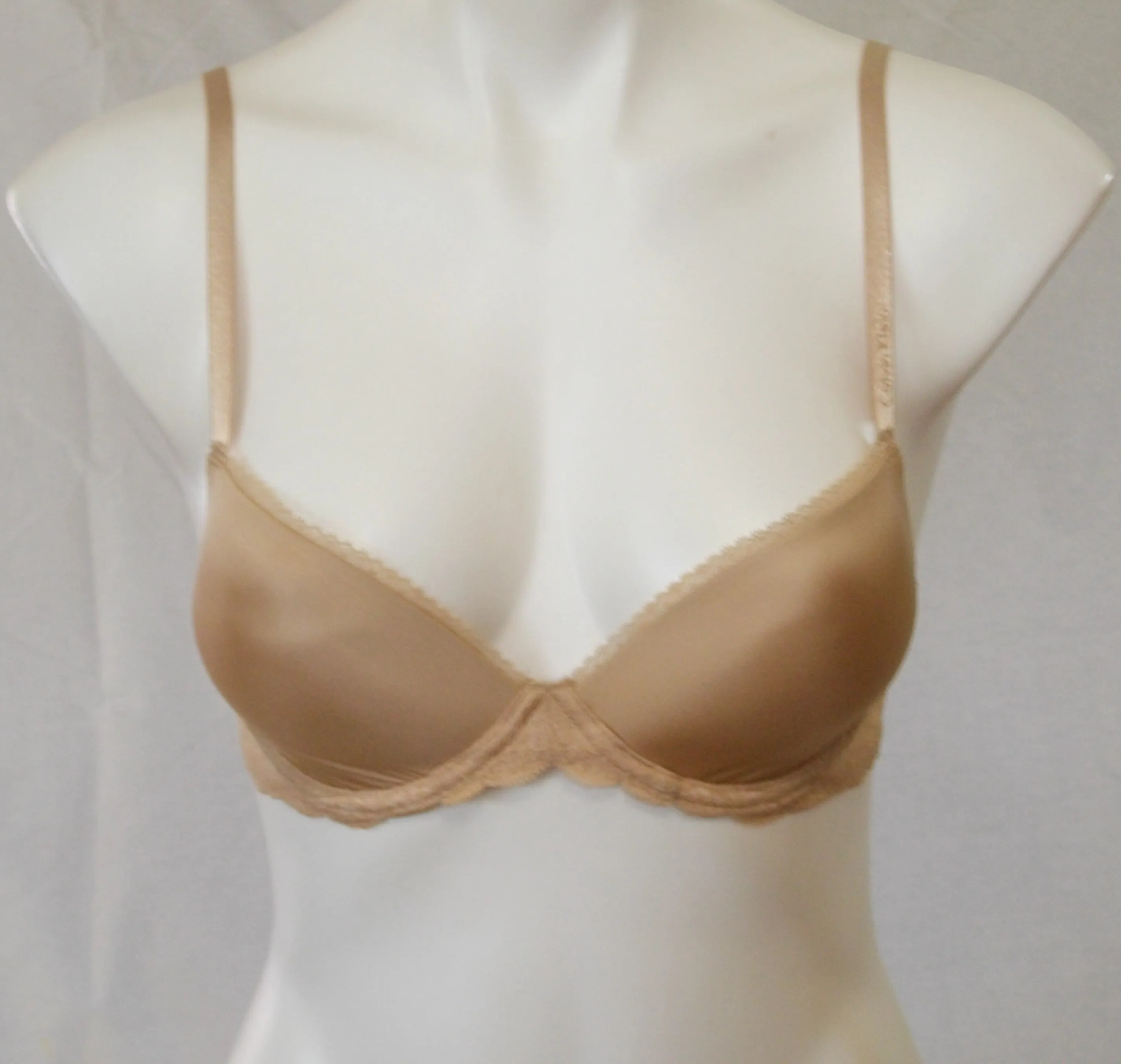 Calvin Klein QF1444 Customized Lift Push Up UW Bra 32C Nude NWT