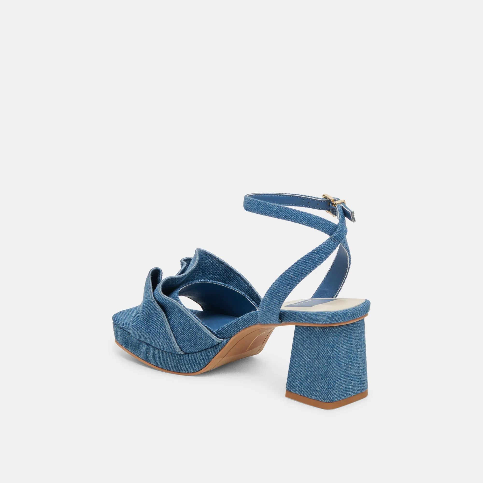 CHEER HEELS DARK BLUE DENIM