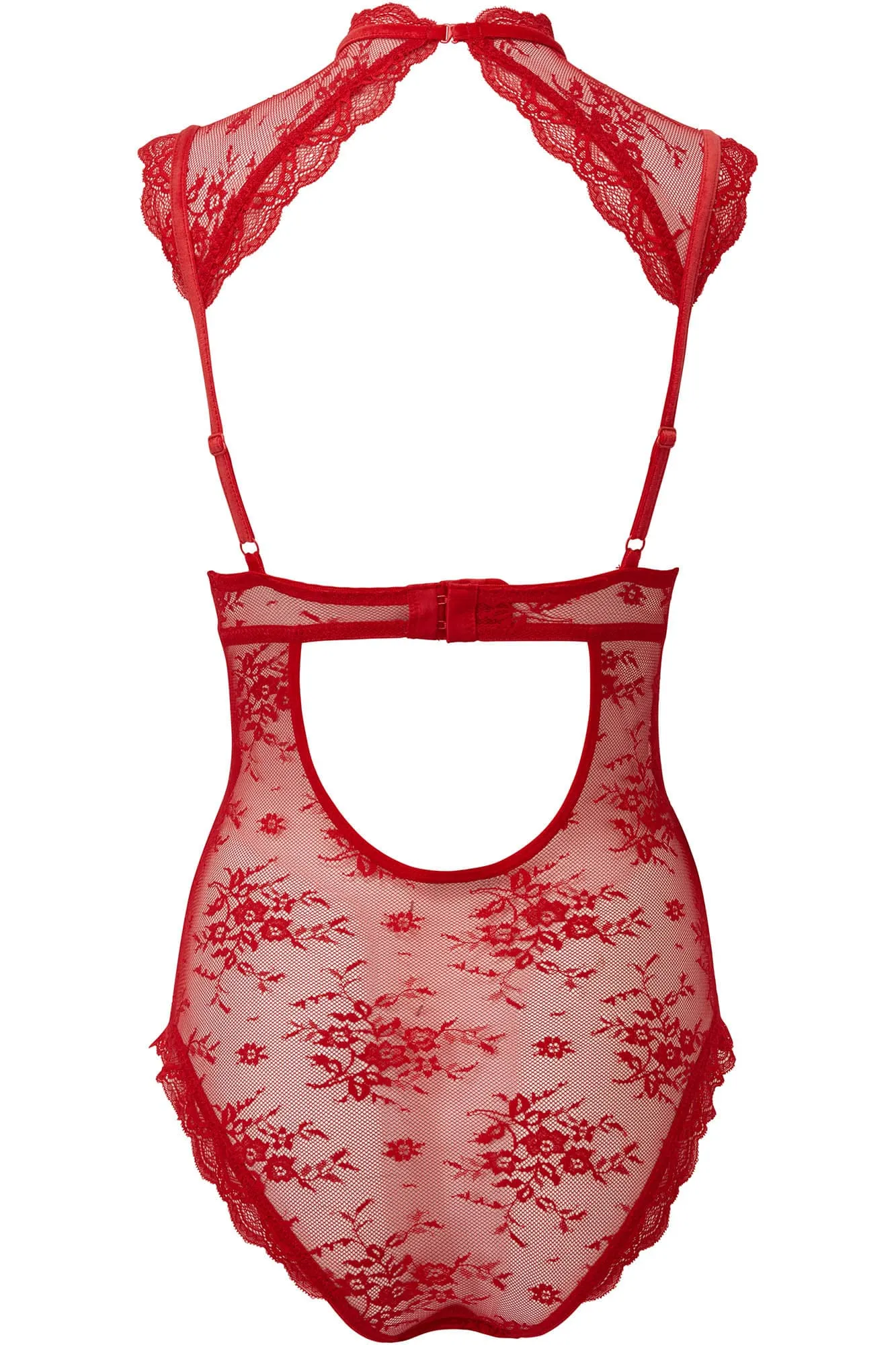 Dark Desire Lace Bodysuit [SCARLET]