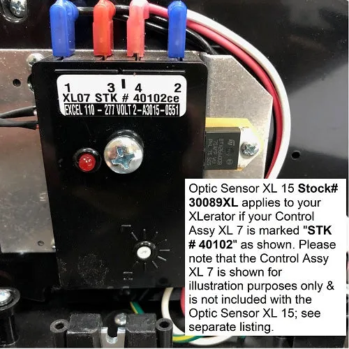 Excel XL-WV-ECO XLERATOReco REPLACEMENT OPTIC SENSOR (Part Ref. XL 15 / Stock# 30089XL)*