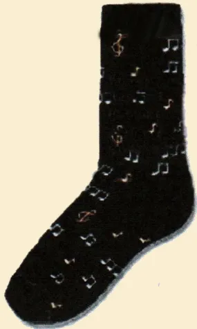 FBF Black Notes Sock