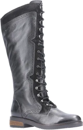 Hush Puppies Rudy Zip Up Lace Up Long Boot