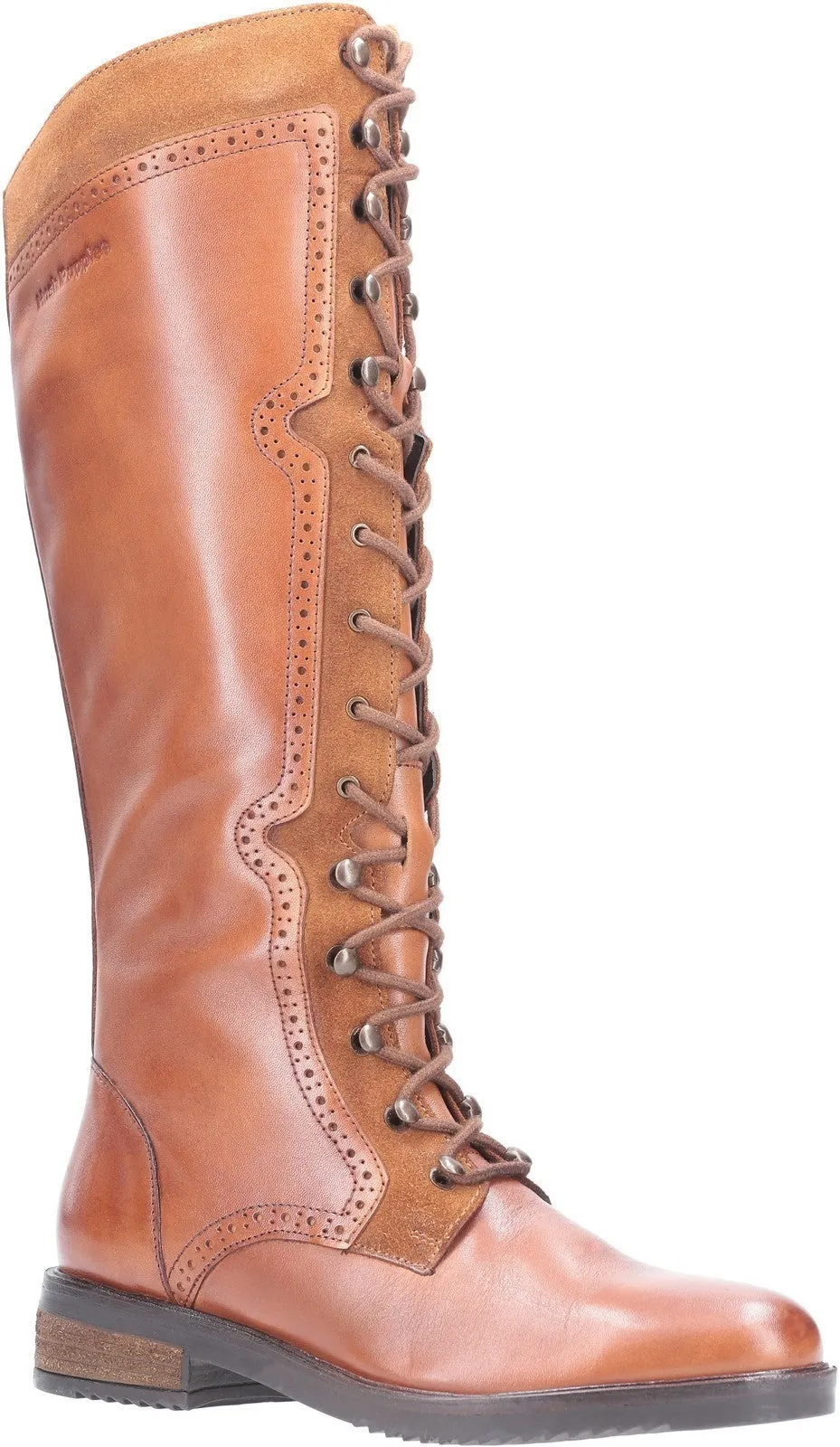 Hush Puppies Rudy Zip Up Lace Up Long Boot