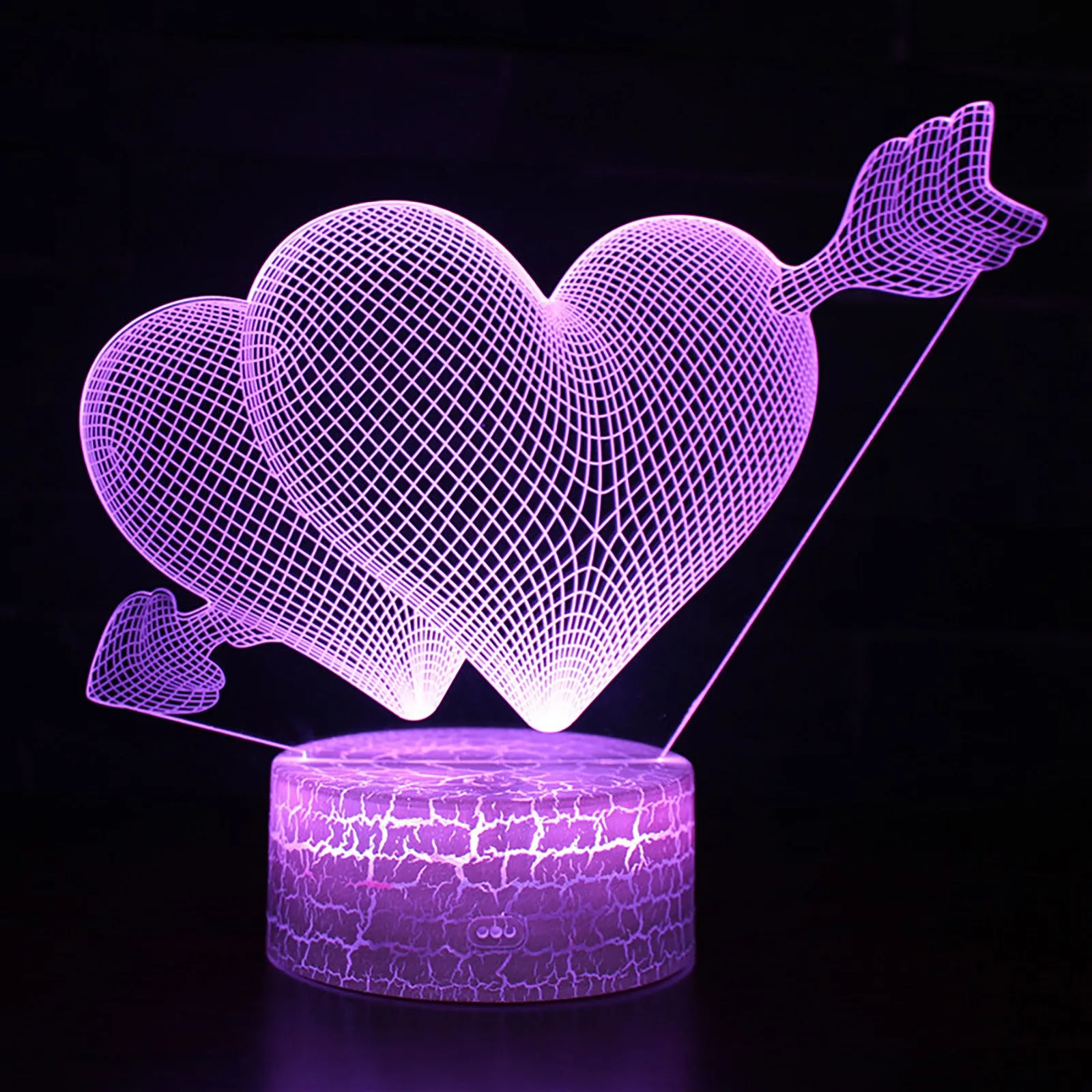 I LOVE YOU Sweet Lover Heart Balloon 3D LED USB Lamp Romantic Decorative Colorful Night Light Girlfriend Gift Mothers Day