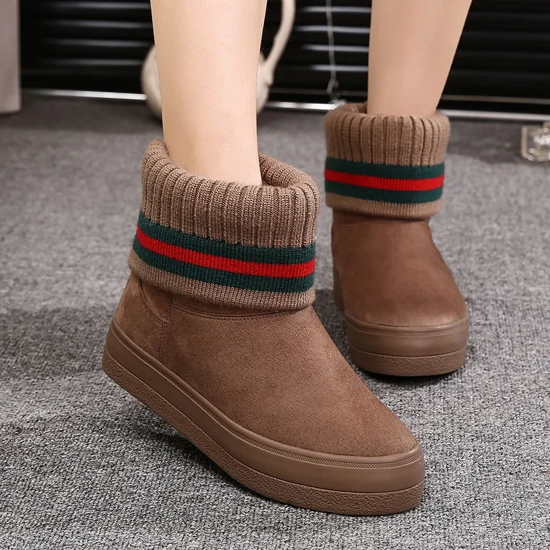 M.GENERAL Female Warm Ankle Boots