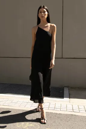 ONE SHOULDER MIDI DRESS