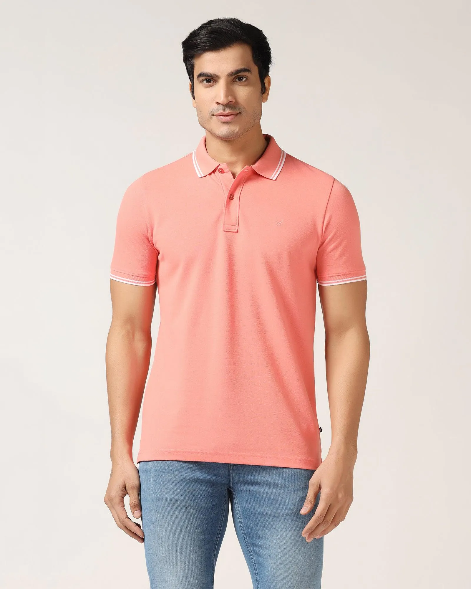 Polo Pink Solid T-Shirt - Fifa