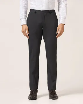 Slim Fit B-91 Formal Black Textured Trouser - Ace