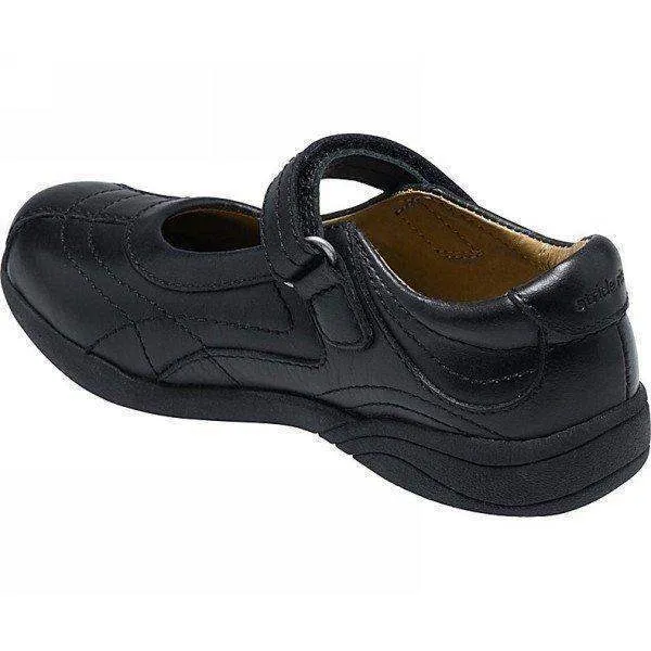 Stride Rite Claire Black Uniform Girls Leather Shoes