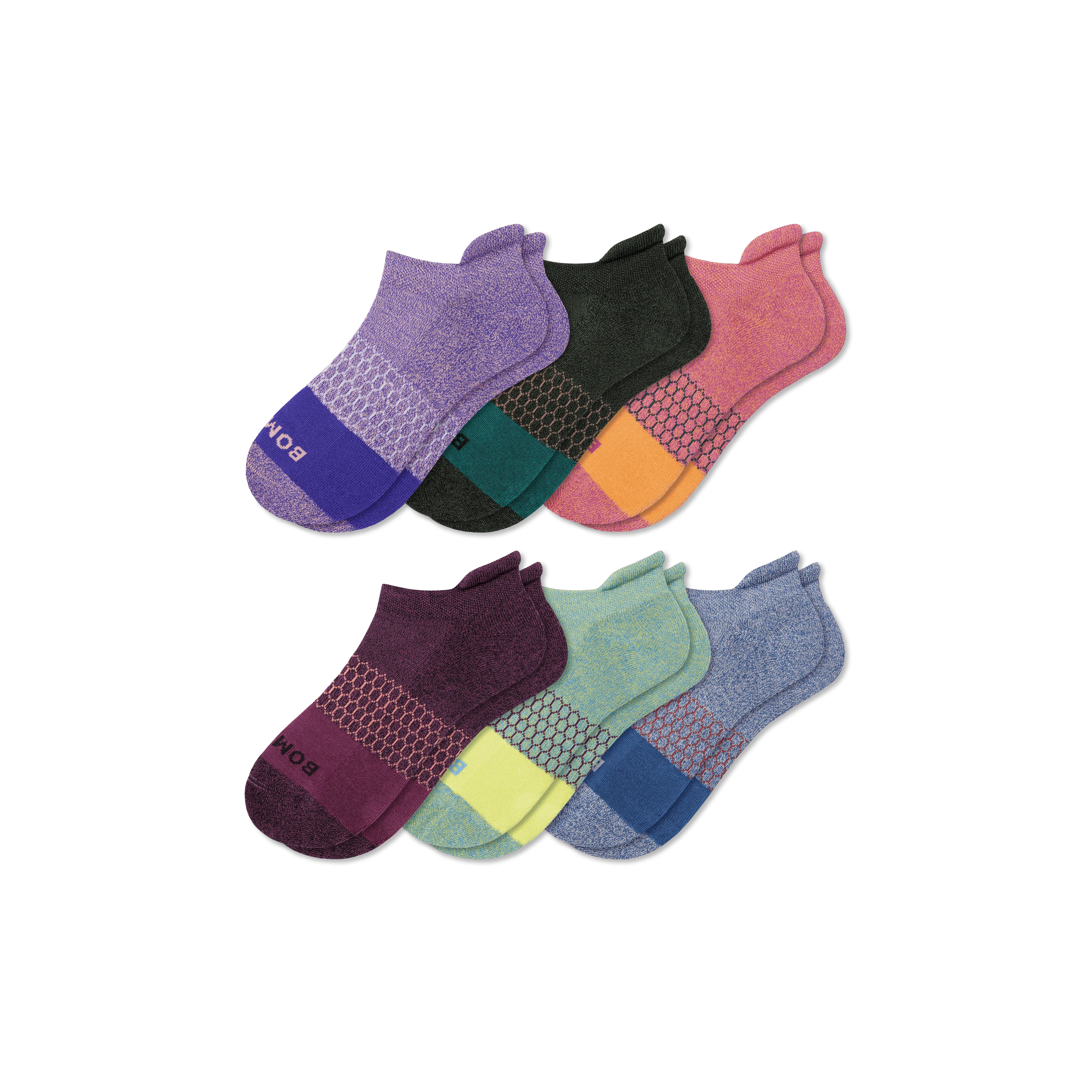 Youth Marl Ankle Sock 6-Pack